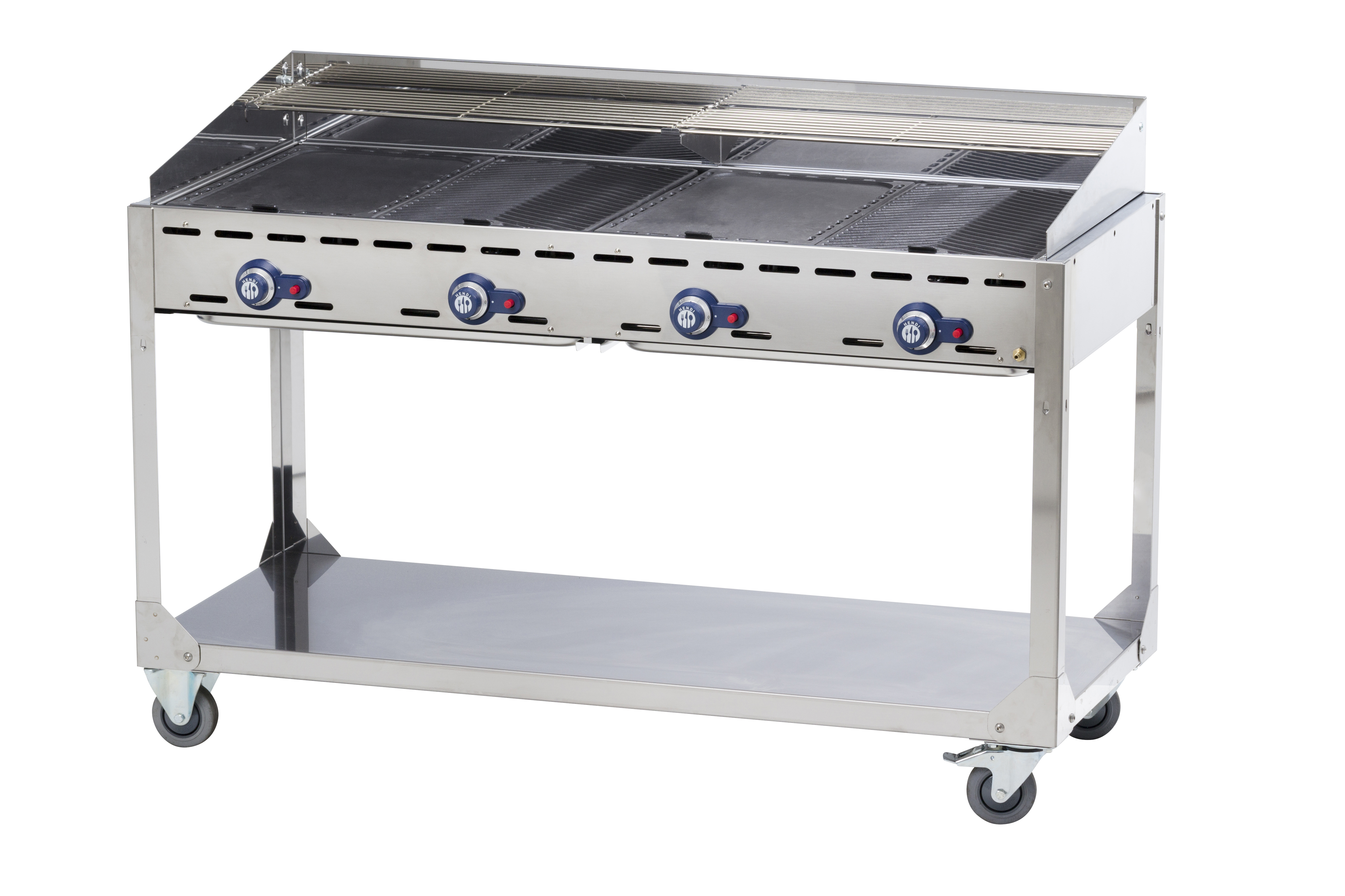 149614_2018 Grillsystem Green Fire 4 Brenner mit fahrbarem Untergestell