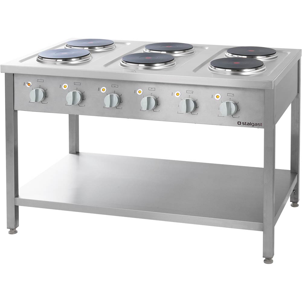 979600V03 Elektroherd Serie 700- 6 Platten à 2,6 kW, 1200 x 700 x 850