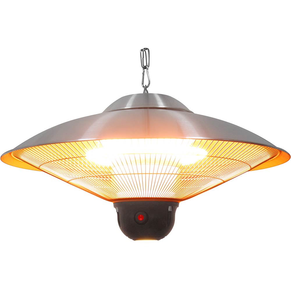 692310 Elektrischer Heizstrahler, hängend mit LED-Beleuchtung, Ø 585 mm, Höhe 300 mm