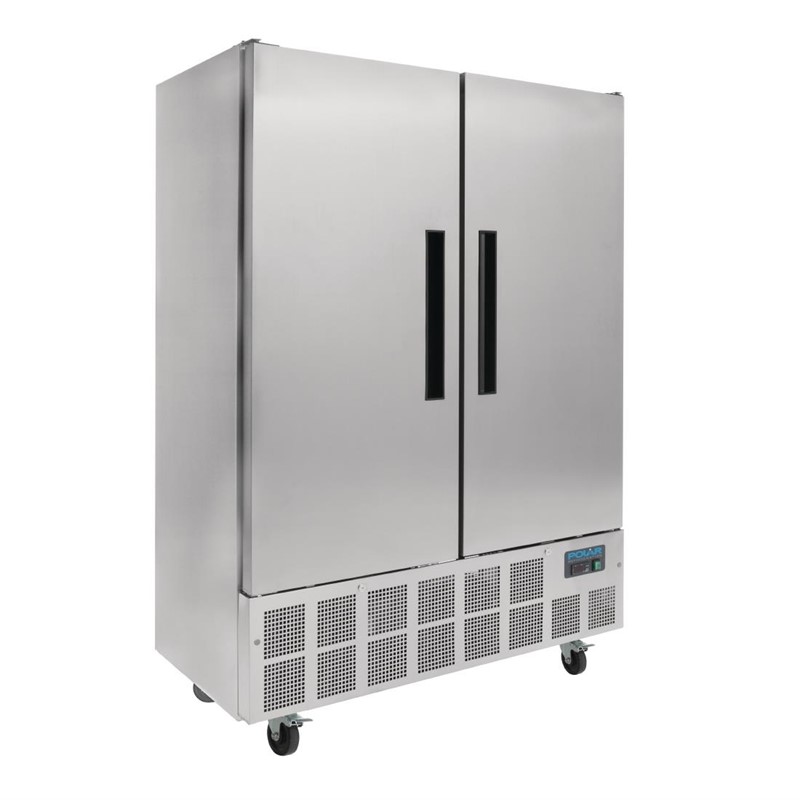 Polar Slimline Kühlschrank Edelstahl 960L