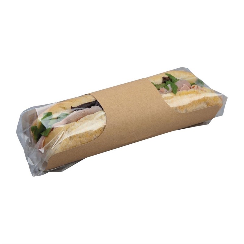 FA386_1 Colpac Recycelbare Baguette-Verpackungen aus Packpapier und Kunststoff