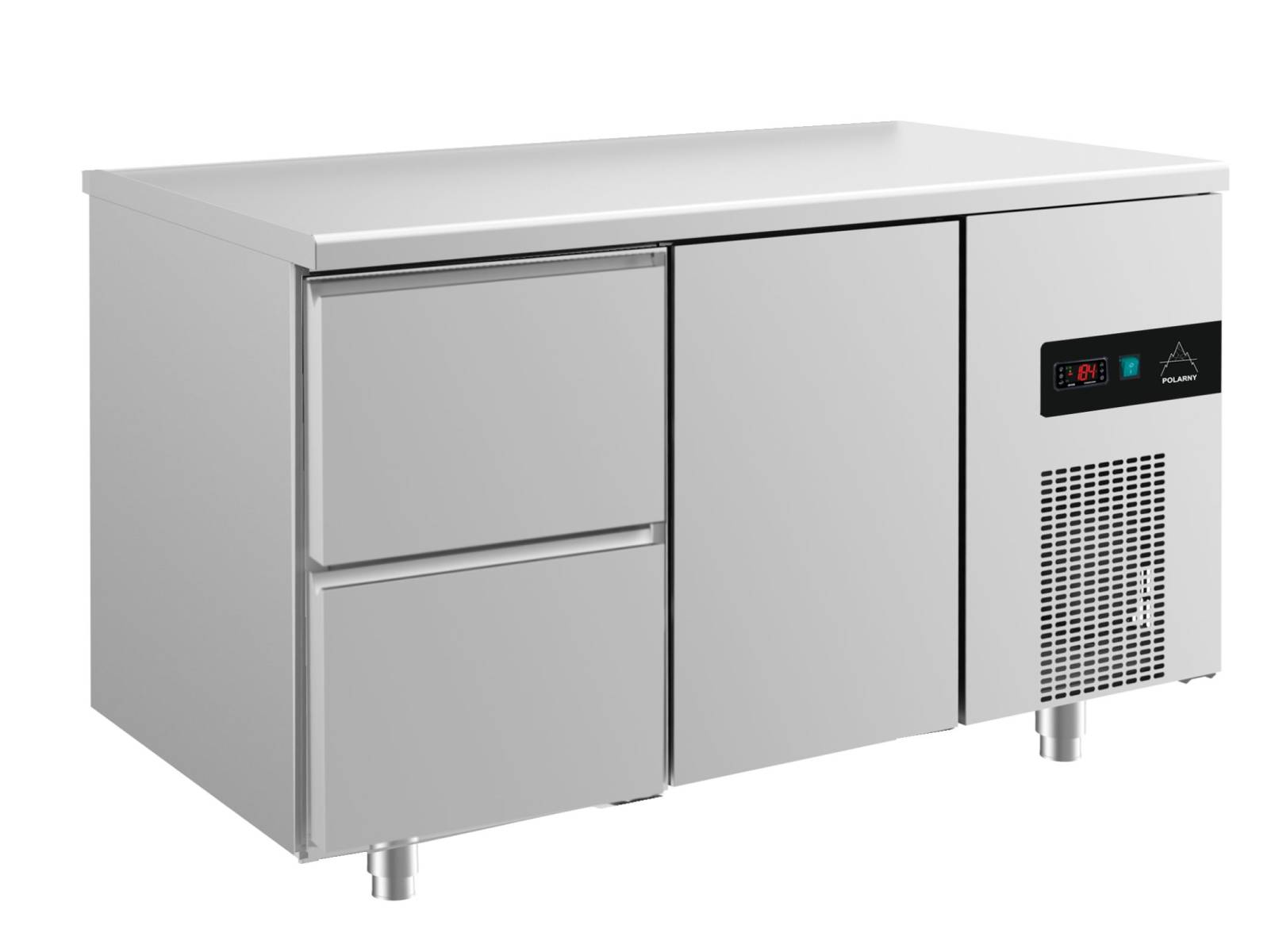 KT2ZT Kühltisch -2 bis +8°C 1400x700x850mm mit 1x Tür und 1x zwei Schubladen