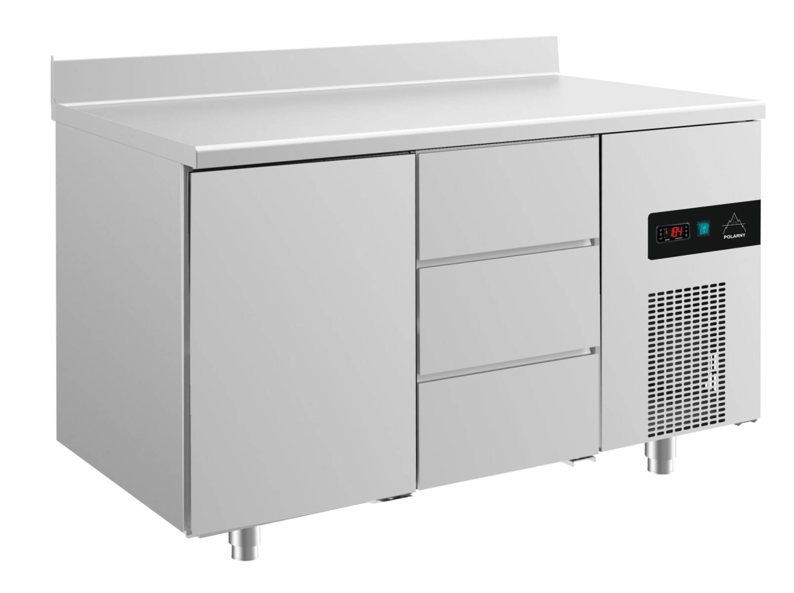 Kühltisch -2 bis +8°C 1400x700x850mm mit 1x Tür und 1x drei Schubladen