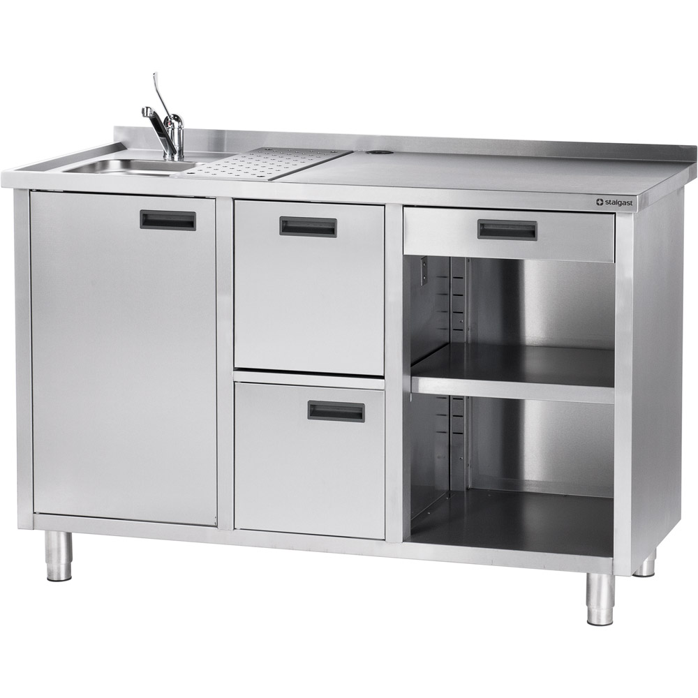 486710 Arbeitstisch für Kaffeemaschine, 1500 x 700 x 1000 mm (BxTxH)