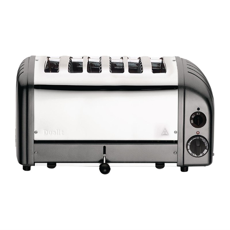 e269_01 Dualit Toaster 60156 grau 6 Schlitze
